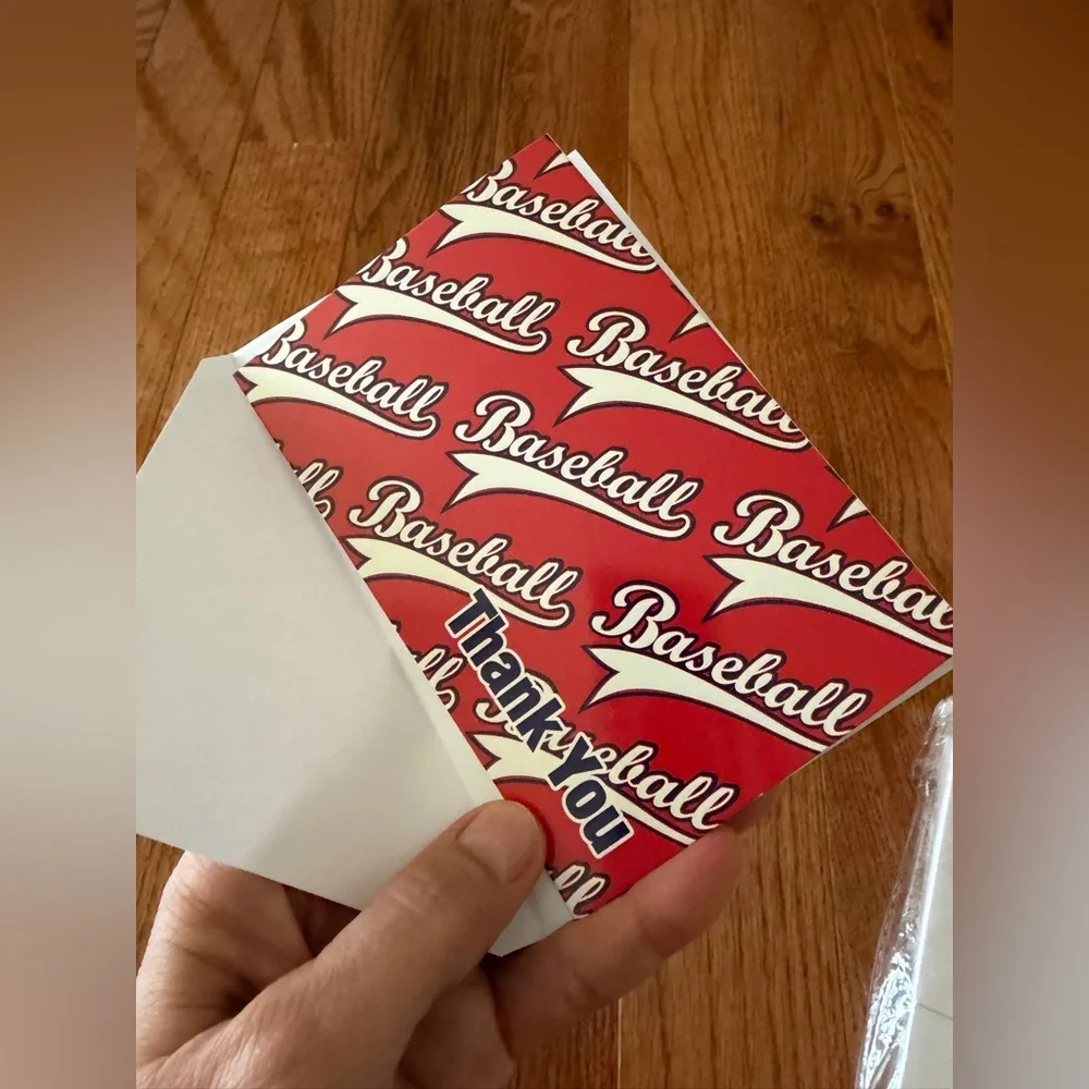 Baseball Themed Thank You Cards